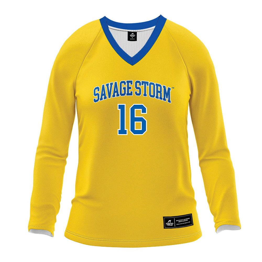 Southeastern - NCAA Women's Volleyball : Kynadi Hall - Gold Volleyball Jersey-0