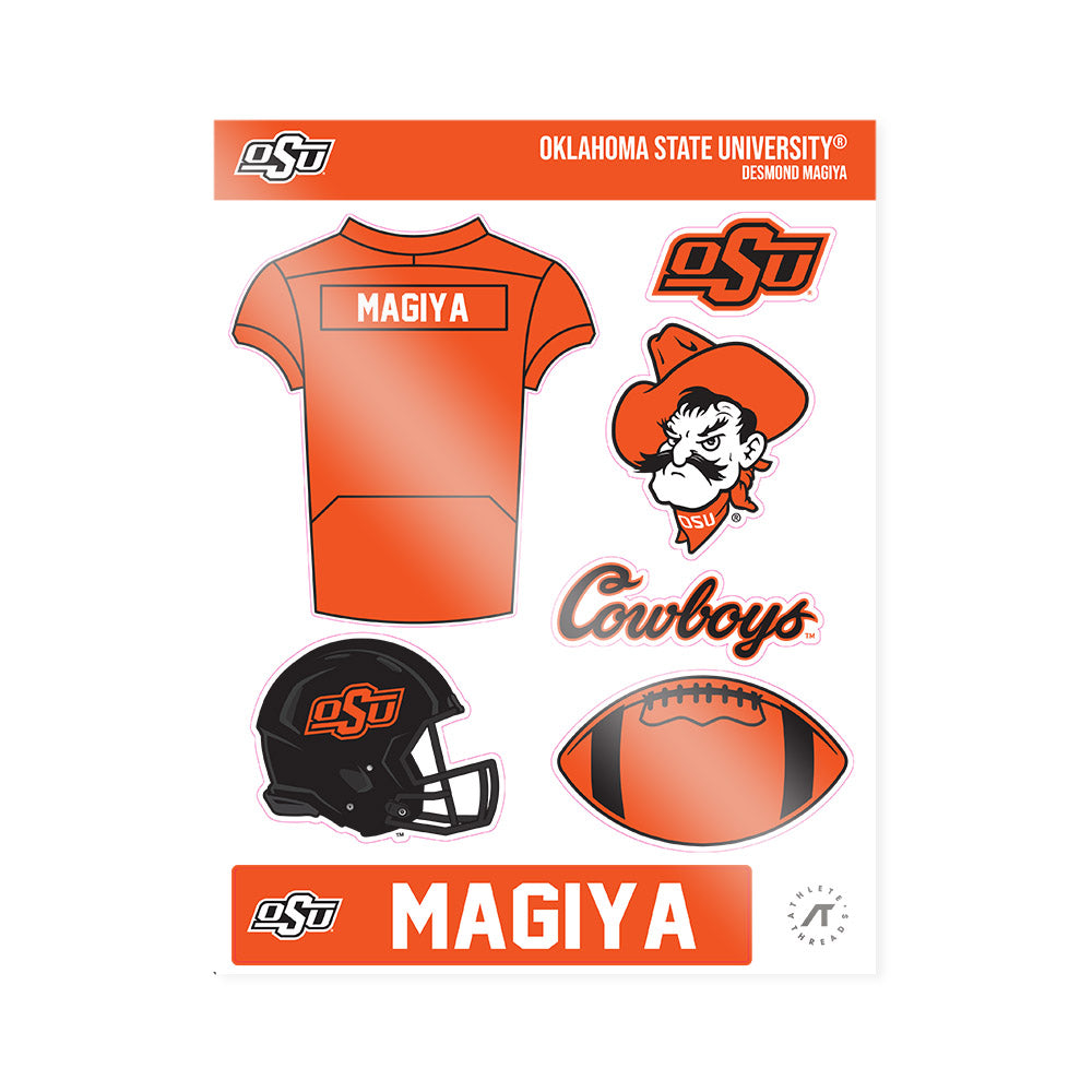 Oklahoma State - NCAA Football : Desmond Magiya - Sticker Sheet-0
