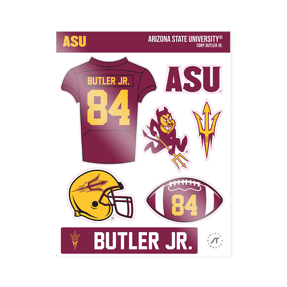 Arizona State - NCAA Football : Cory Butler Jr. - Sticker Sheet-0