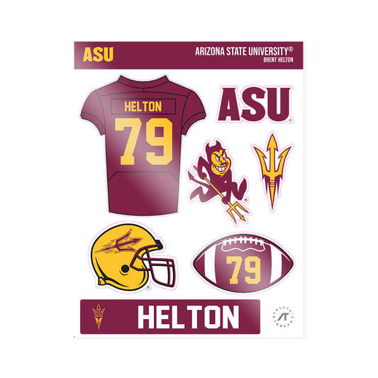 Arizona State - NCAA Football : Brent Helton - Sticker Sheet-0