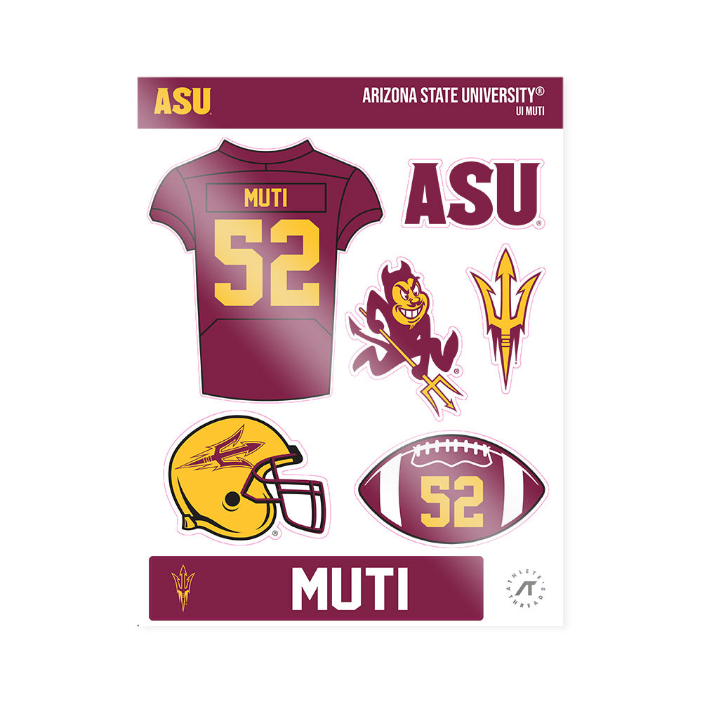 Arizona State - NCAA Football : Ui Muti - Sticker Sheet-0