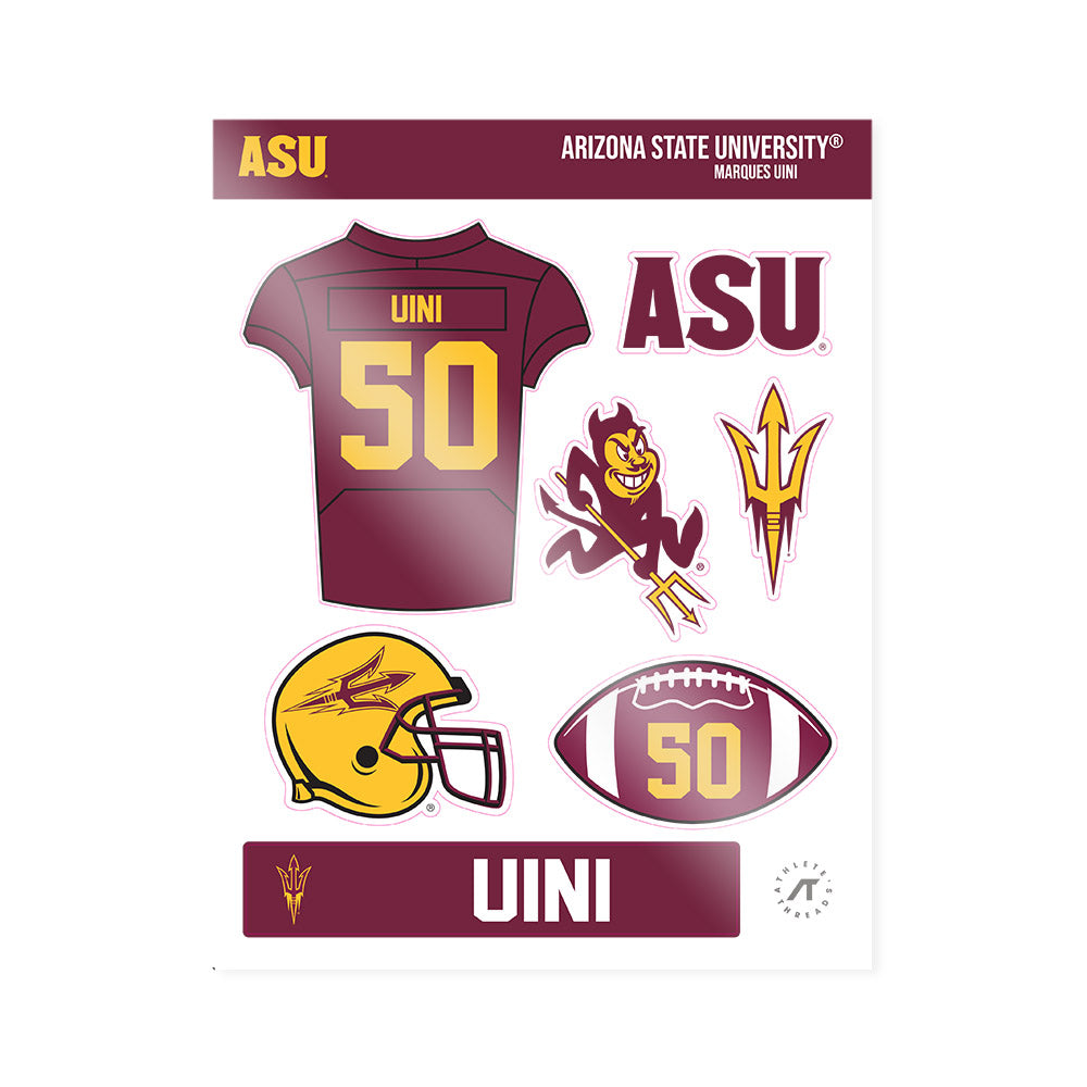 Arizona State - NCAA Football : Marques Uini - Sticker Sheet-0