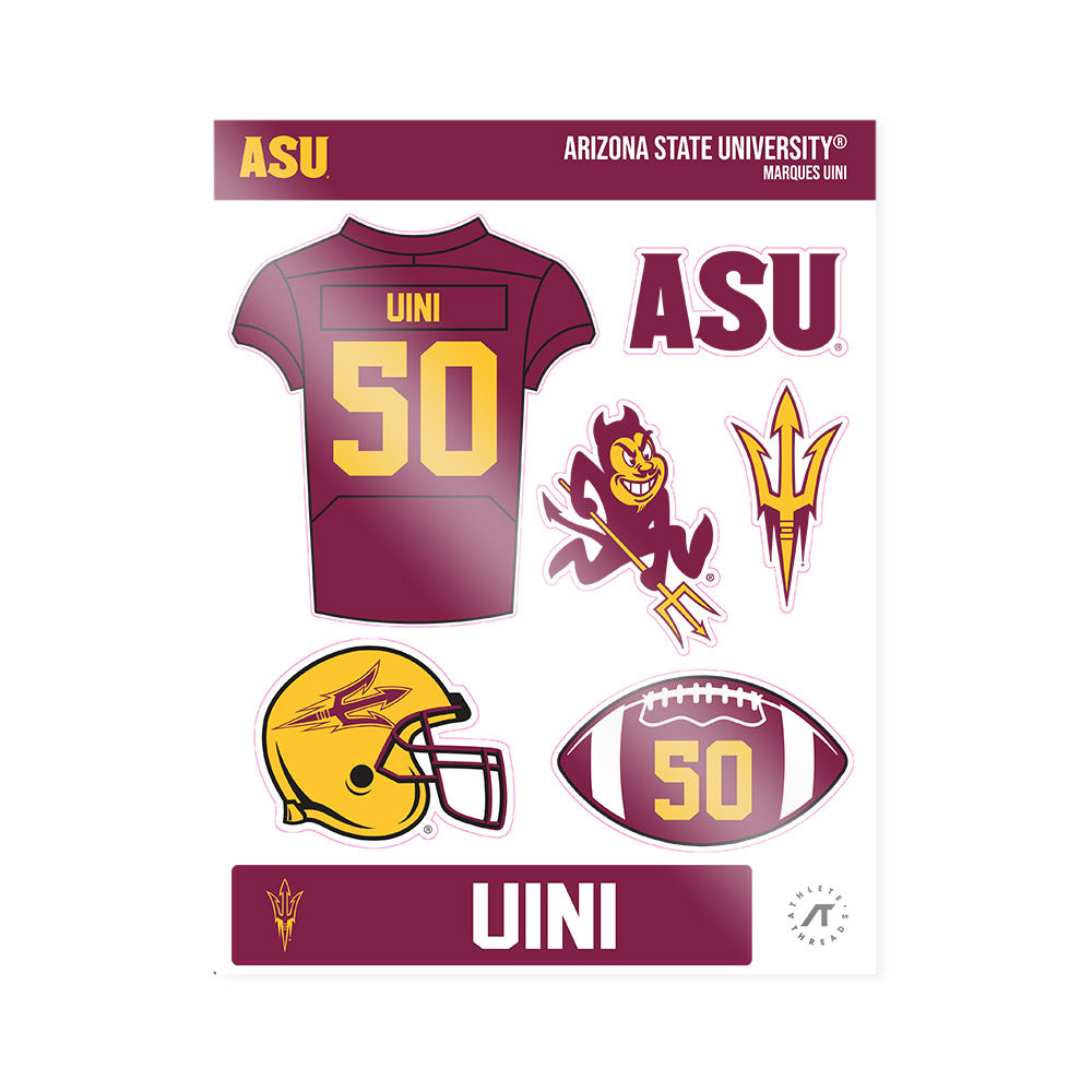 Arizona State - NCAA Football : Marques Uini - Sticker Sheet-0