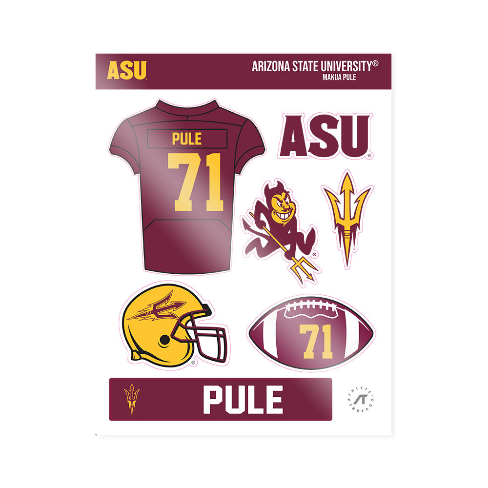 Arizona State - NCAA Football : Makua Pule - Sticker Sheet-0