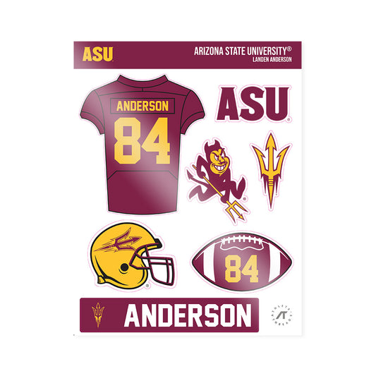 Arizona State - NCAA Football : Landen Anderson - Sticker Sheet-0