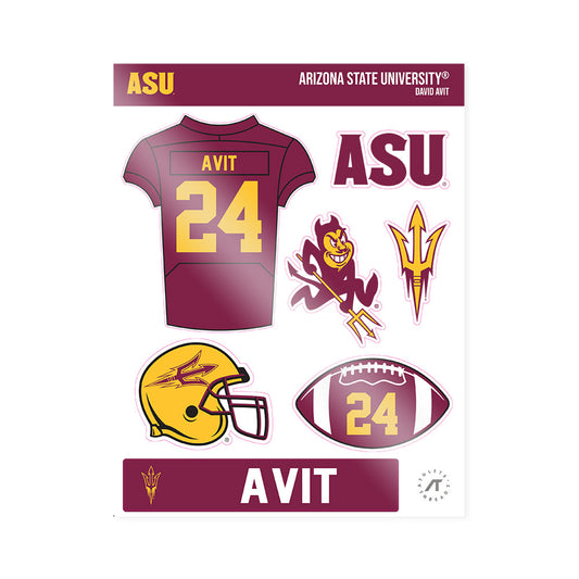 Arizona State - NCAA Football : David Avit - Sticker Sheet-0