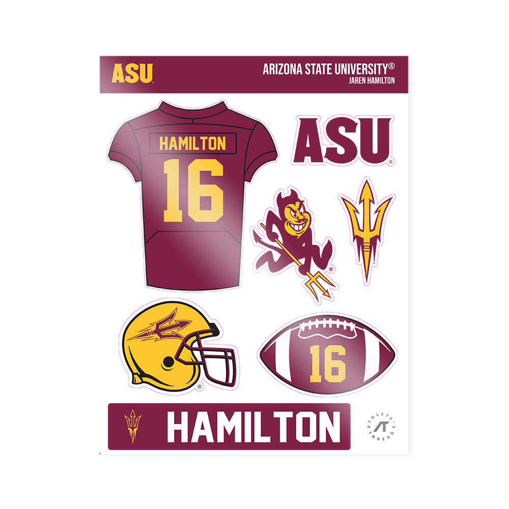 Arizona State - NCAA Football : Jaren Hamilton - Sticker Sheet-0