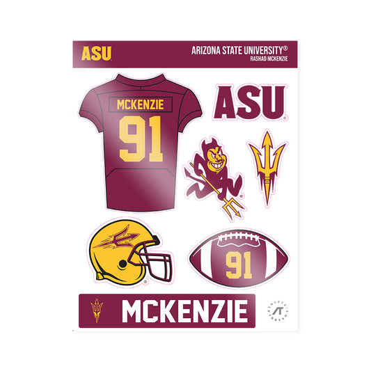 Arizona State - NCAA Football : Rashad McKenzie - Sticker Sheet-0