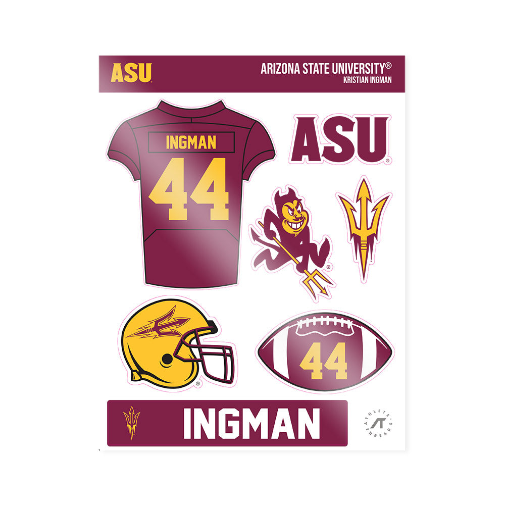 Arizona State - NCAA Football : Kristian Ingman - Sticker Sheet-0