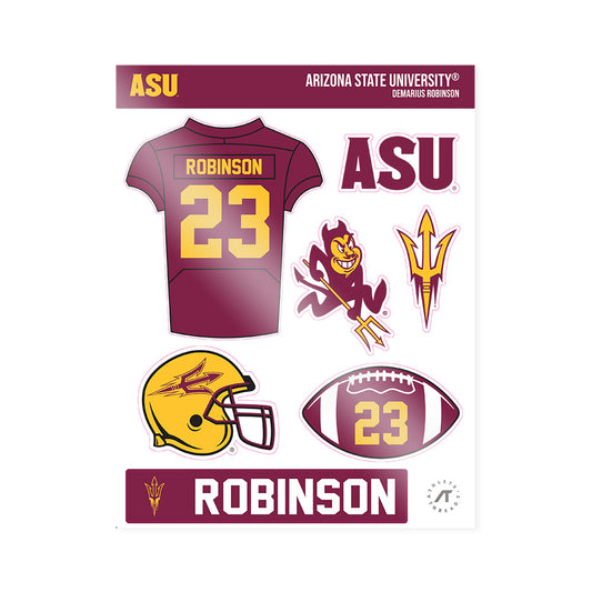 Arizona State - NCAA Football : Demarius Robinson - Sticker Sheet-0