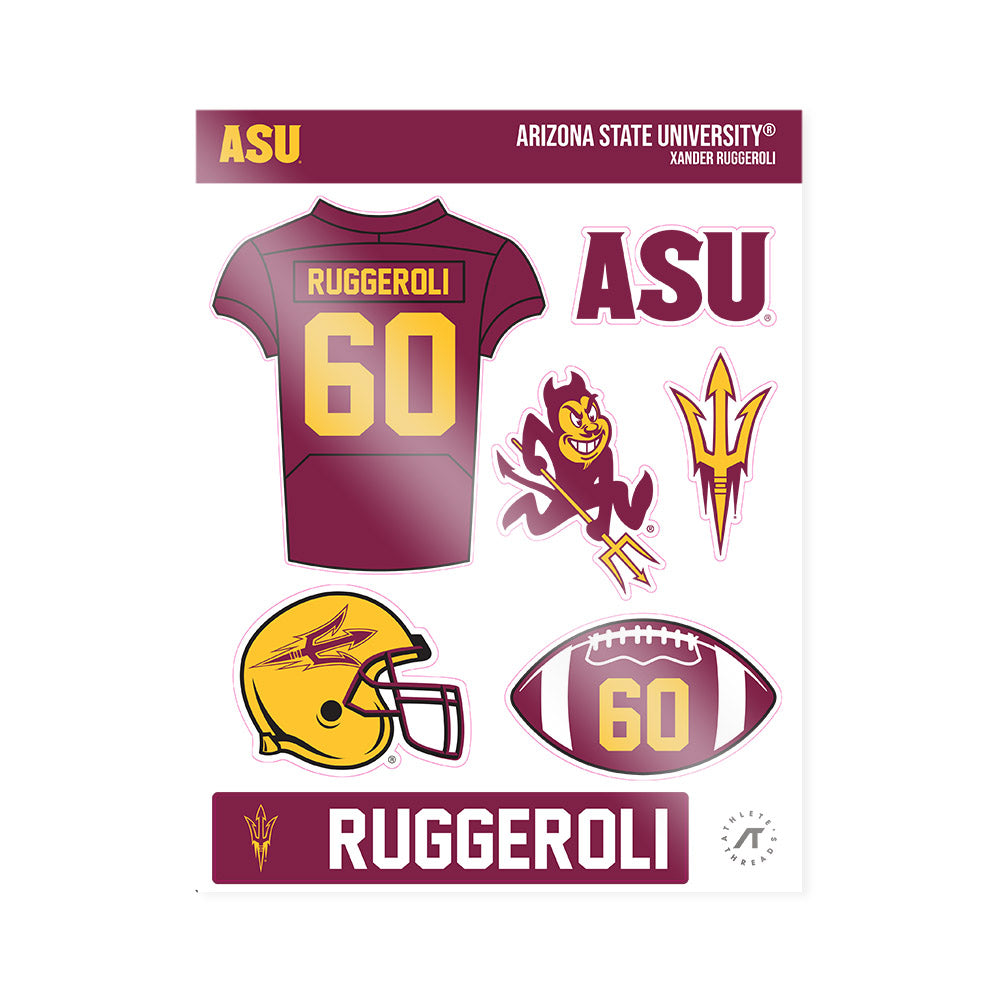 Arizona State - NCAA Football : Xander Ruggeroli - Sticker Sheet-0