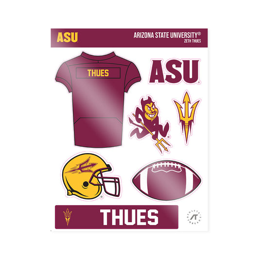 Arizona State - NCAA Football : Zeth Thues - Sticker Sheet-0
