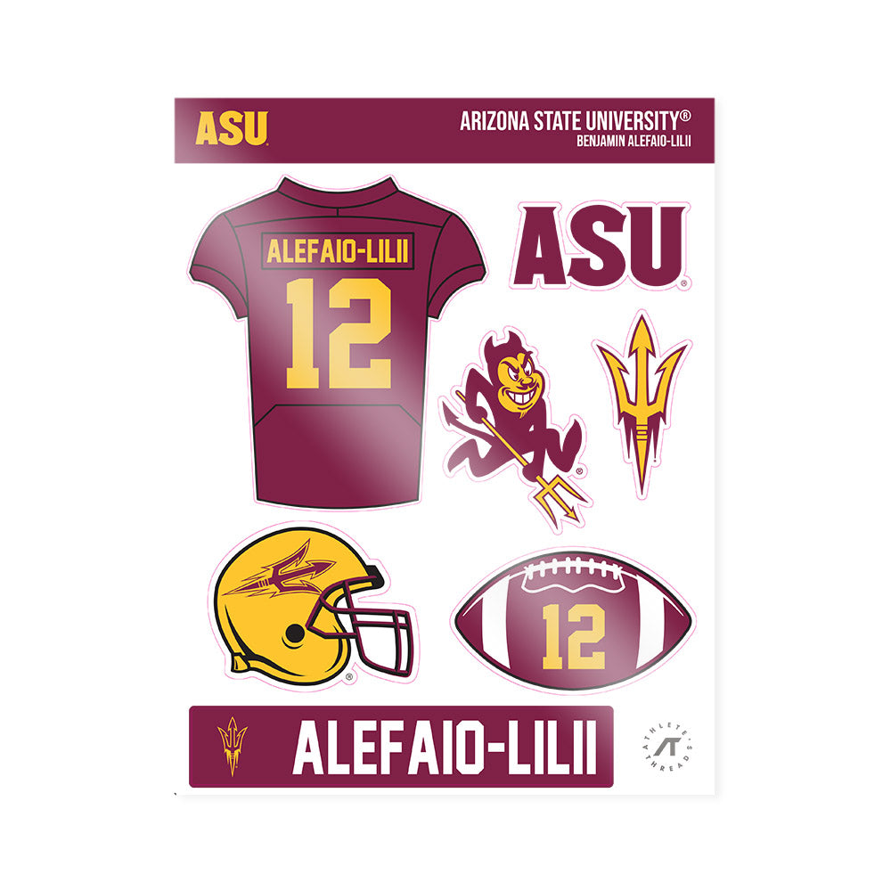 Arizona State - NCAA Football : Benjamin Alefaio-Lilii - Sticker Sheet-0