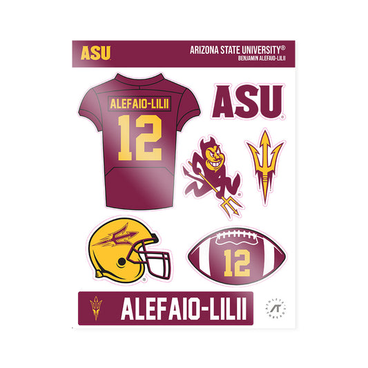 Arizona State - NCAA Football : Benjamin Alefaio-Lilii - Sticker Sheet-0