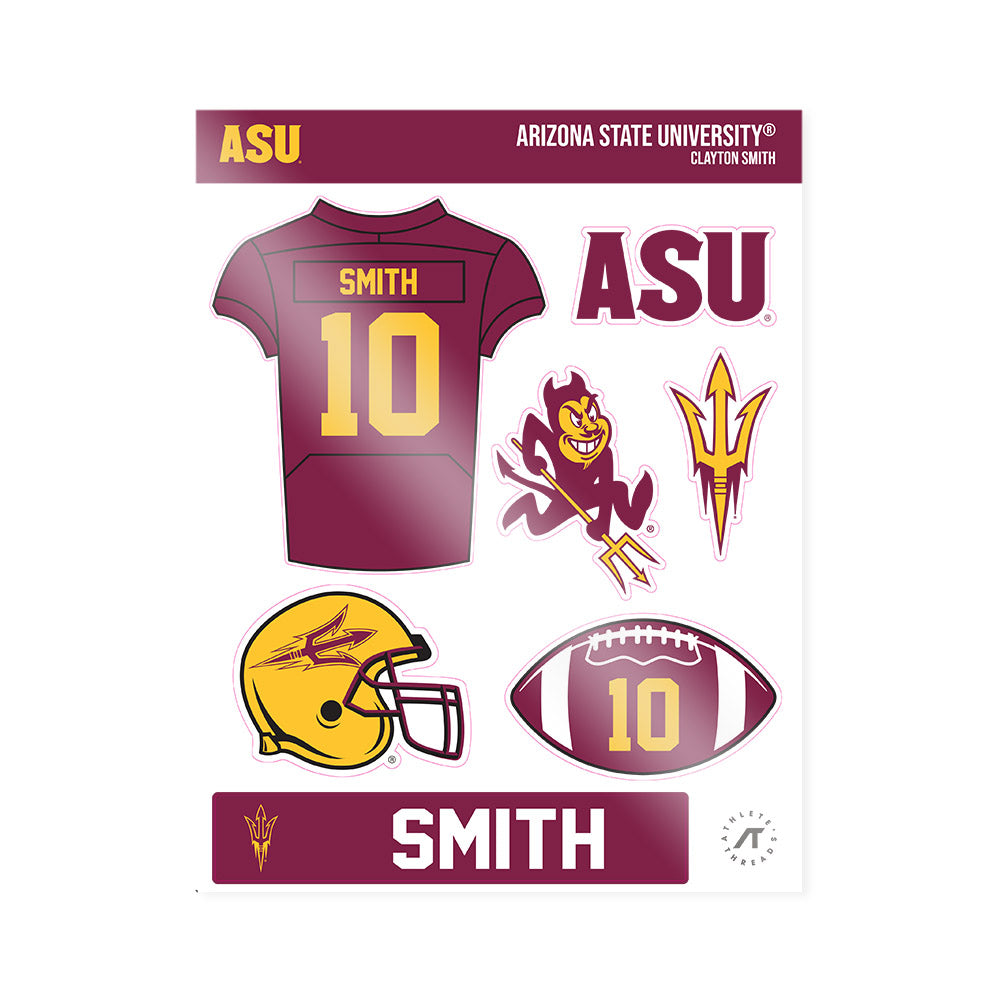 Arizona State - NCAA Football : Clayton Smith - Sticker Sheet-0