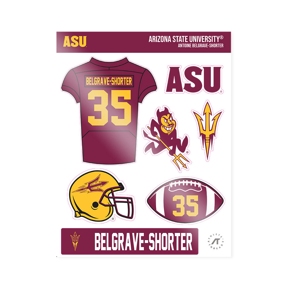 Arizona State - NCAA Football : Antoine Belgrave-Shorter - Sticker Sheet-0