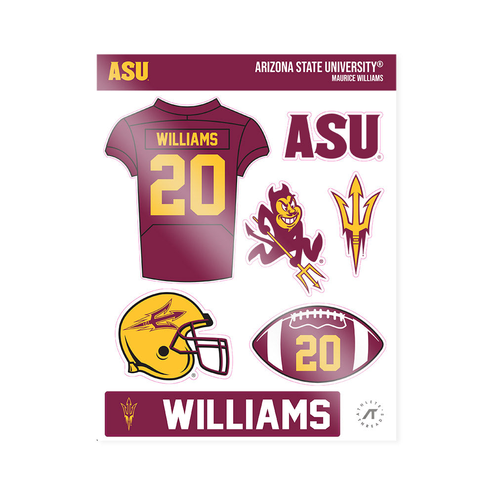 Arizona State - NCAA Football : Maurice Williams - Sticker Sheet-0