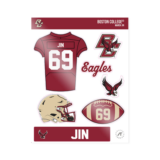 Boston College - NCAA Football : Marek Jin - Sticker Sheet-0