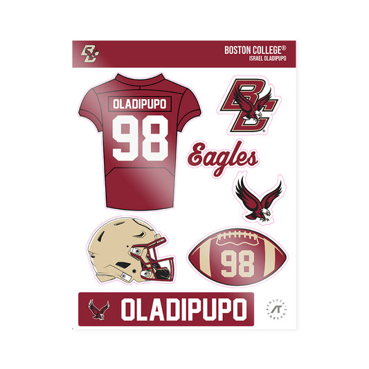 Boston College - NCAA Football : Israel Oladipupo - Sticker Sheet-0
