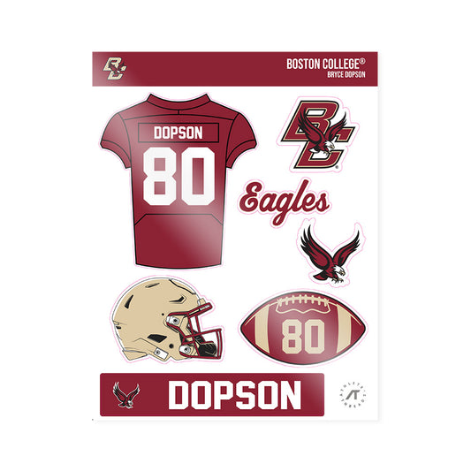 Boston College - NCAA Football : Bryce Dopson - Sticker Sheet-0
