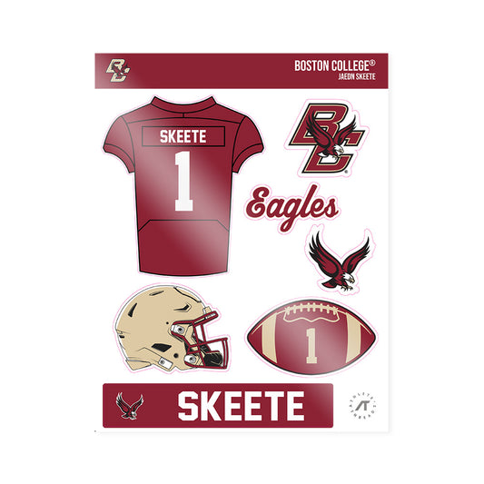 Boston College - NCAA Football : Jaedn Skeete - Sticker Sheet-0
