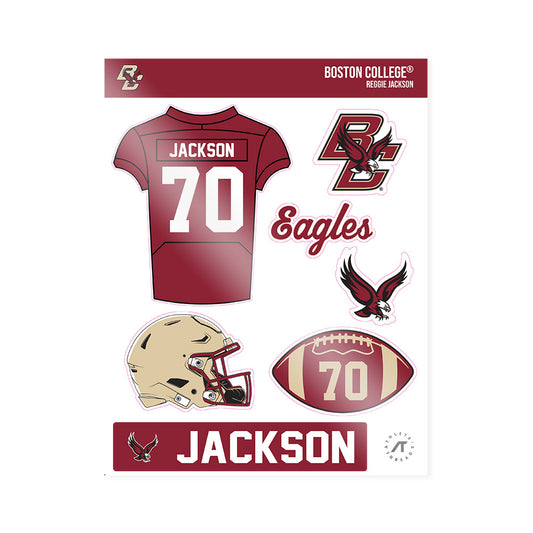 Boston College - NCAA Football : Reggie Jackson - Sticker Sheet-0