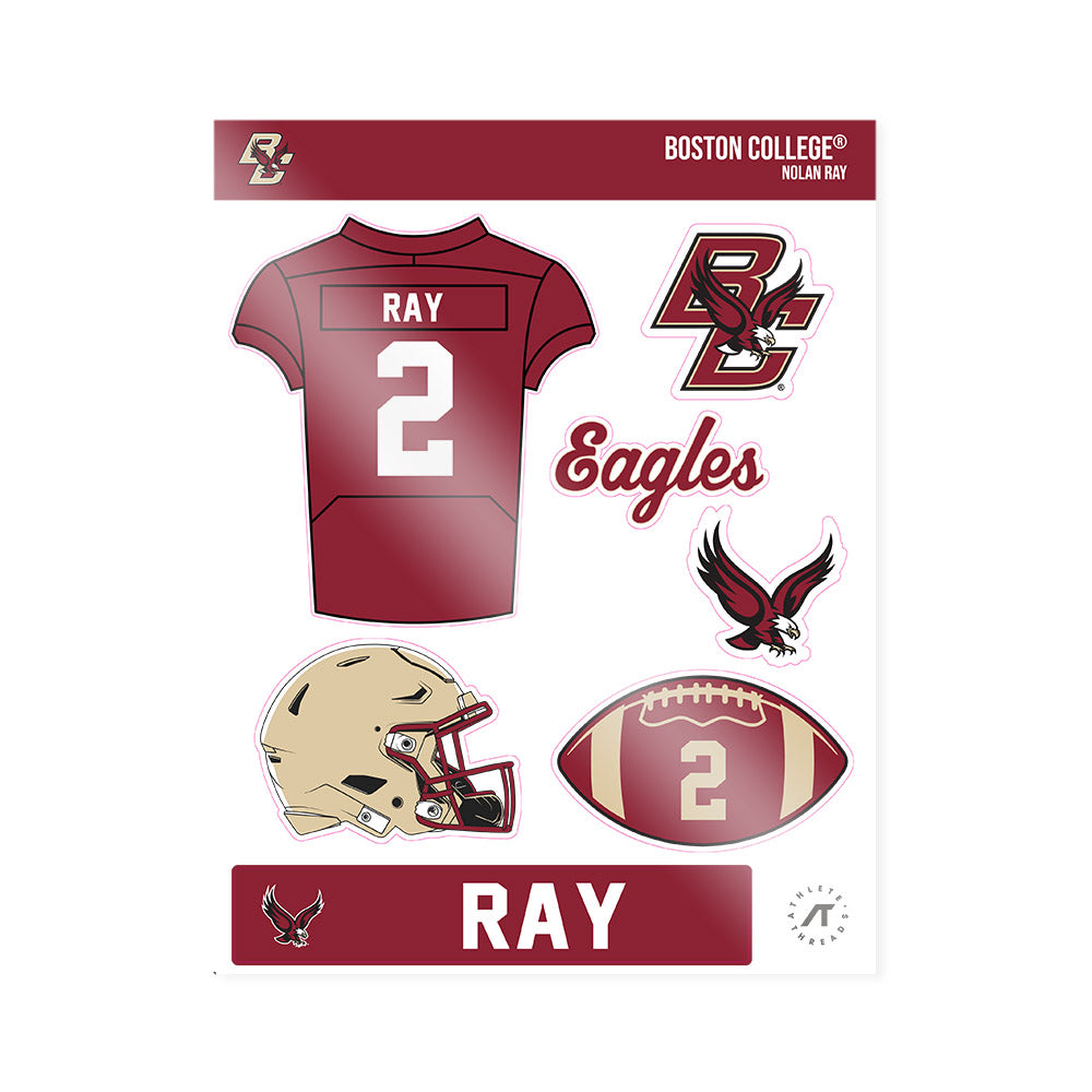 Boston College - NCAA Football : Nolan Ray - Sticker Sheet-0