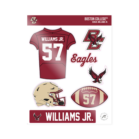 Boston College - NCAA Football : Denzil Williams Jr. - Sticker Sheet-0