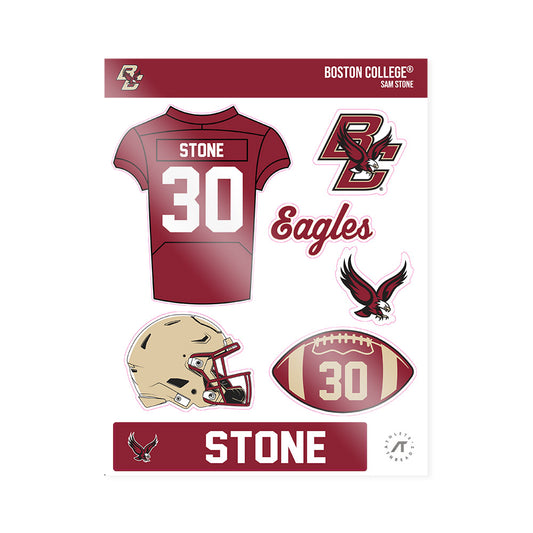 Boston College - NCAA Football : Sam Stone - Sticker Sheet-0