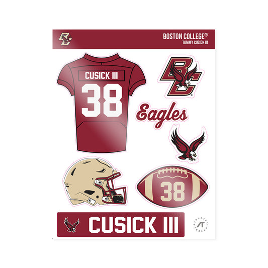 Boston College - NCAA Football : Tommy Cusick III - Sticker Sheet-0
