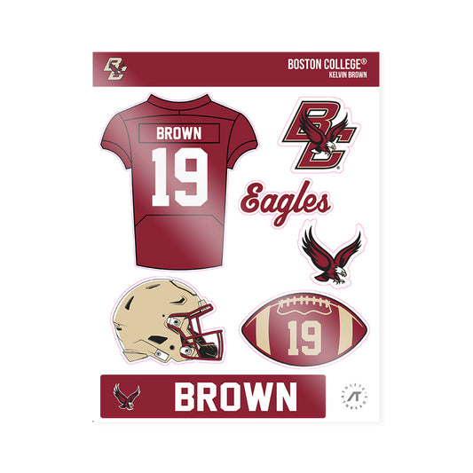 Boston College - NCAA Football : Kelvin Brown - Sticker Sheet-0
