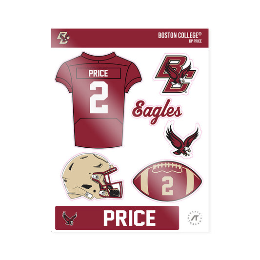 Boston College - NCAA Football : Kp Price - Sticker Sheet-0