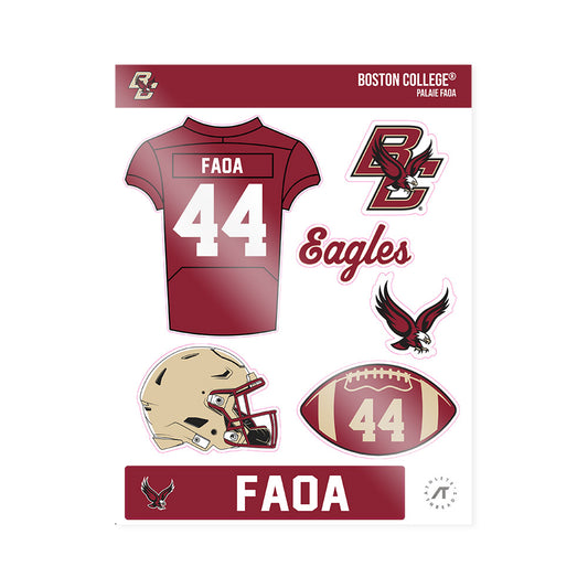 Boston College - NCAA Football : Palaie Faoa - Sticker Sheet-0