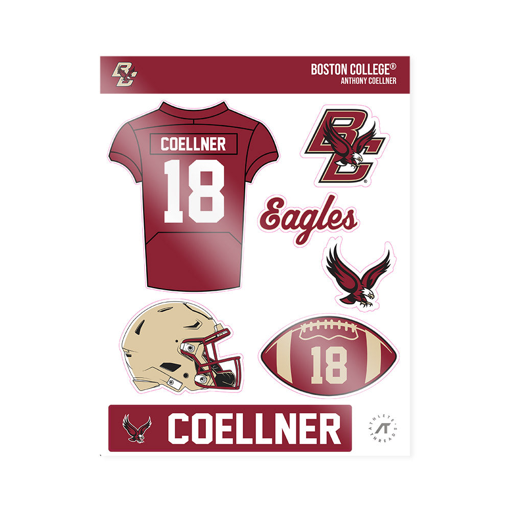 Boston College - NCAA Football : Anthony Coellner - Sticker Sheet-0