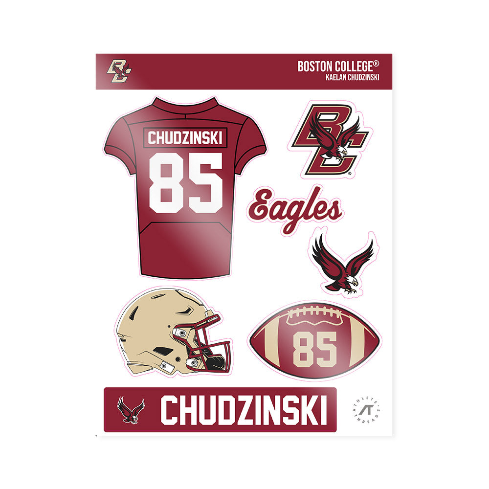 Boston College - NCAA Football : Kaelan Chudzinski - Sticker Sheet-0