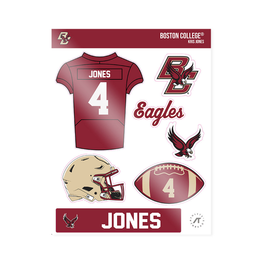 Boston College - NCAA Football : Kris Jones - Sticker Sheet-0