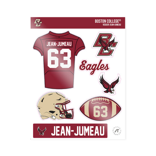 Boston College - NCAA Football : Veguer Jean-Jumeau - Sticker Sheet-0