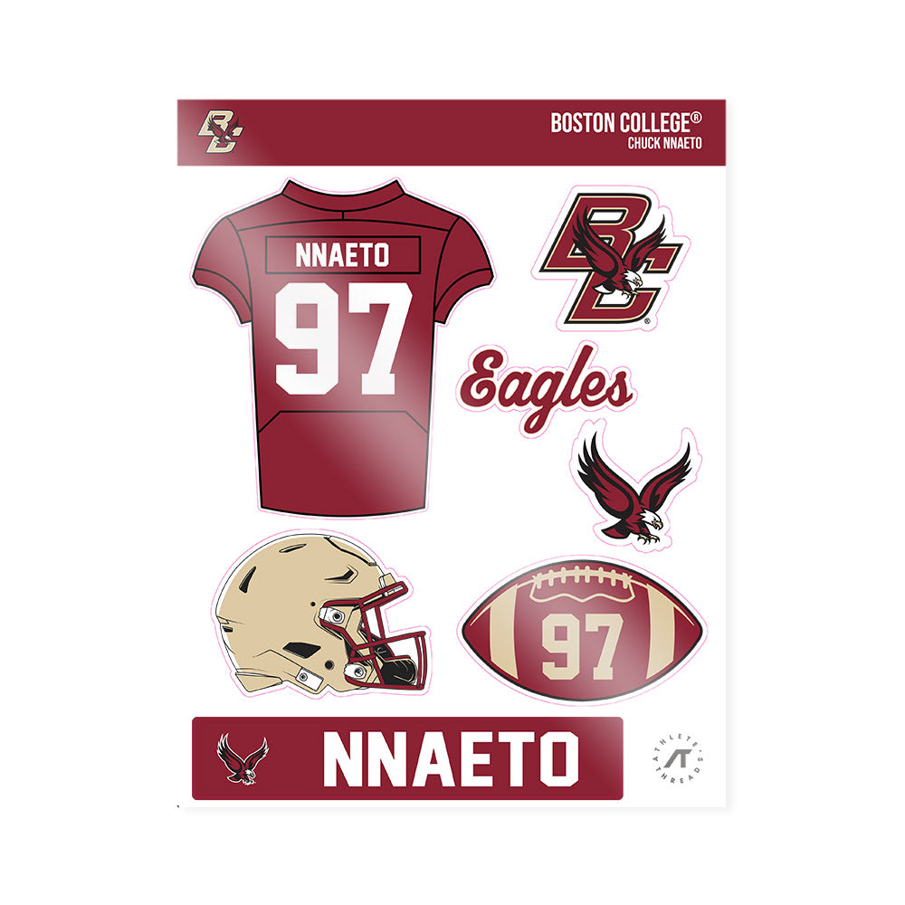Boston College - NCAA Football : Chuck Nnaeto - Sticker Sheet-0