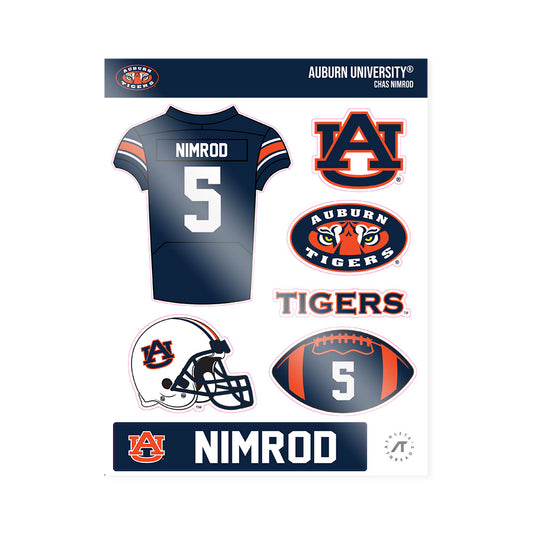 Auburn - NCAA Football : Chas Nimrod - Sticker Sheet-0
