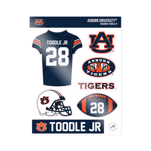 Auburn - NCAA Football : Shadrick Toodle Jr - Sticker Sheet-0