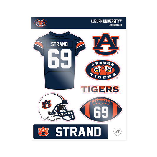 Auburn - NCAA Football : Jacob Strand - Sticker Sheet-0