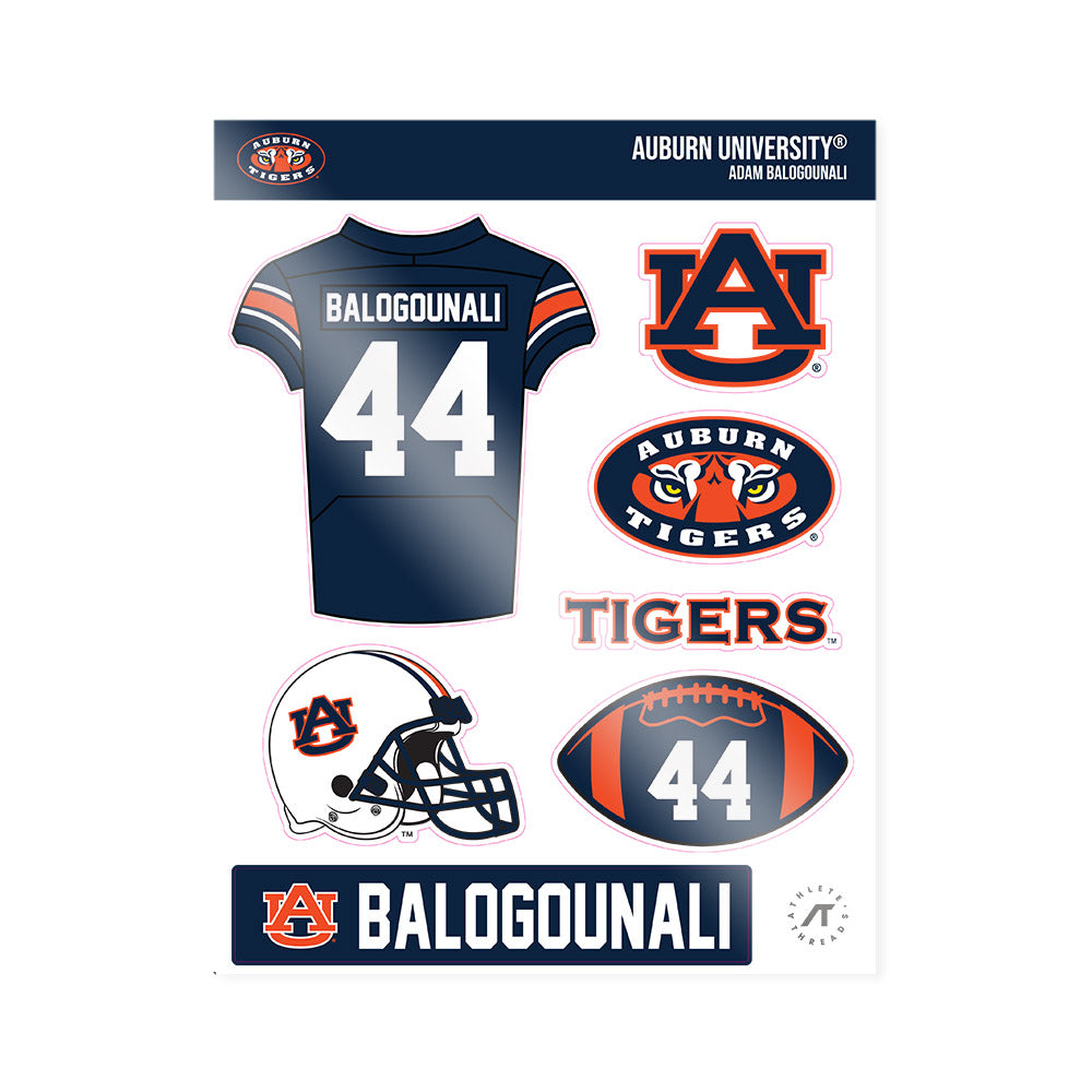 Auburn - NCAA Football : Adam Balogounali - Sticker Sheet-0