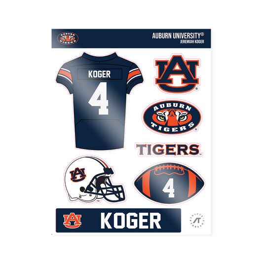 Auburn - NCAA Football : Jeremiah Koger - Sticker Sheet-0