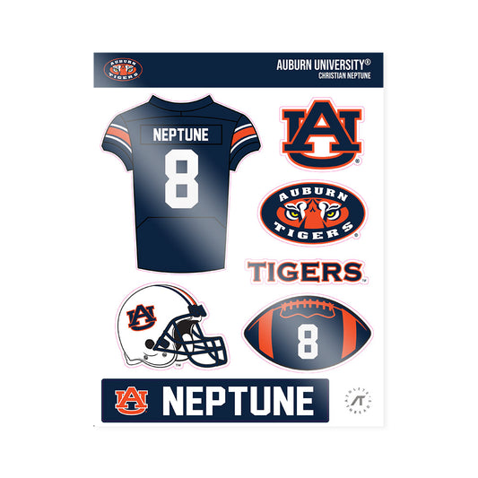 Auburn - NCAA Football : Christian Neptune - Sticker Sheet-0