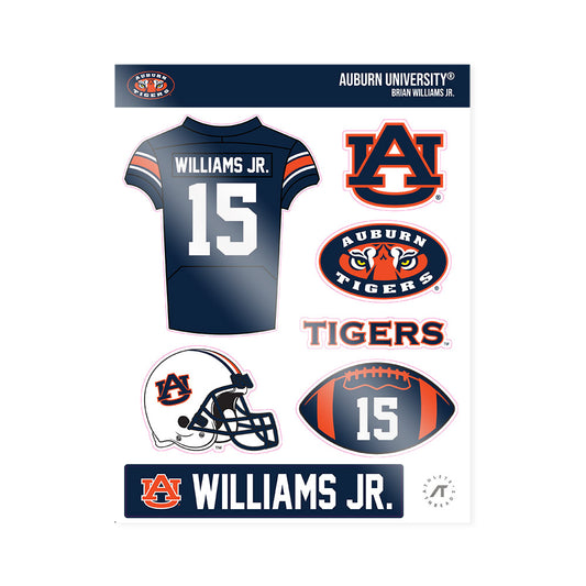 Auburn - NCAA Football : Brian Williams Jr. - Sticker Sheet-0
