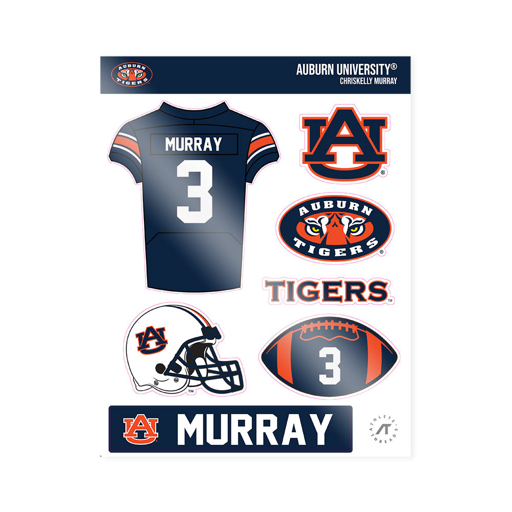 Auburn - NCAA Football : Chriskelly Murray - Sticker Sheet-0