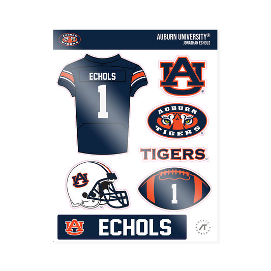Auburn - NCAA Football : Jonathan Echols - Sticker Sheet-0