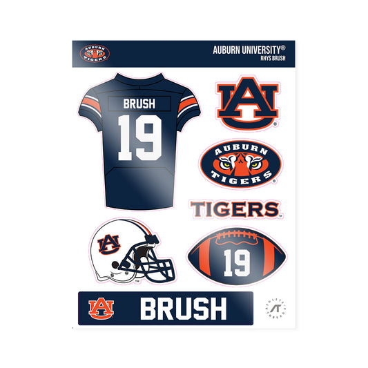 Auburn - NCAA Football : Rhys Brush - Sticker Sheet-0