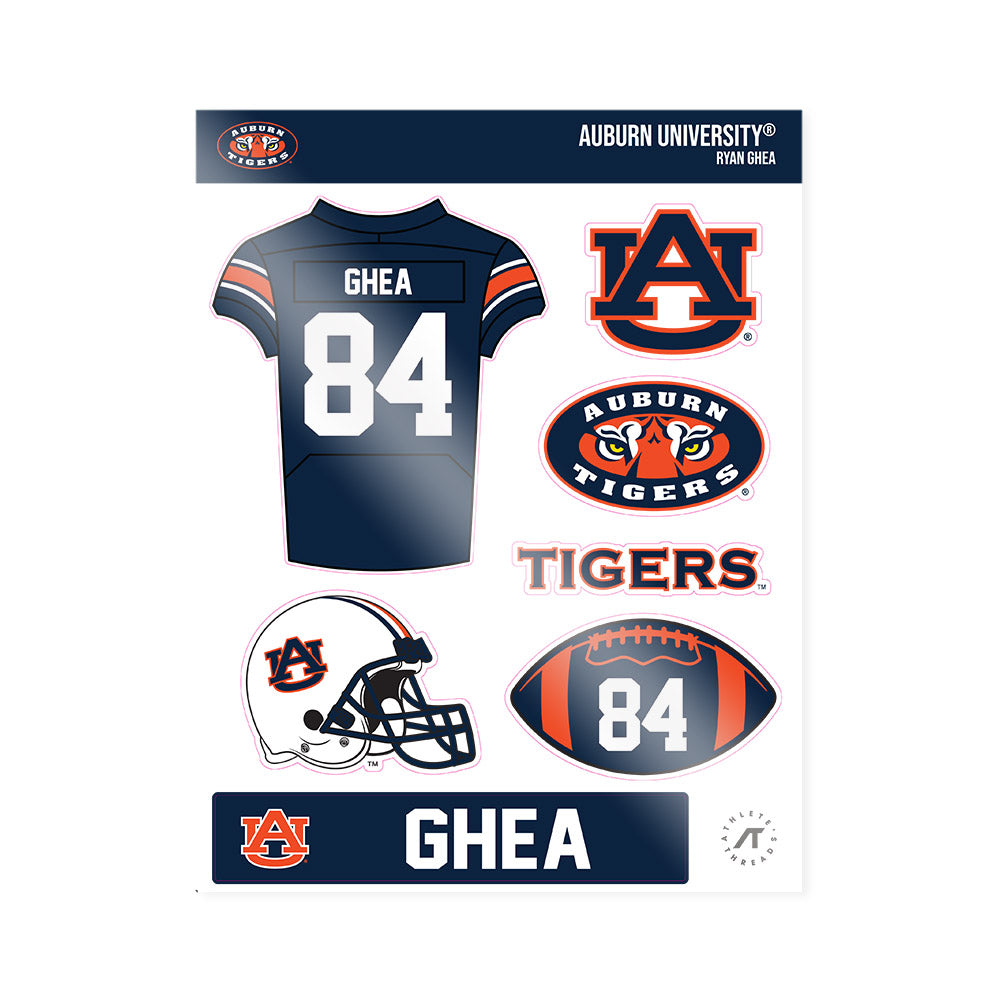 Auburn - NCAA Football : Ryan Ghea - Sticker Sheet-0