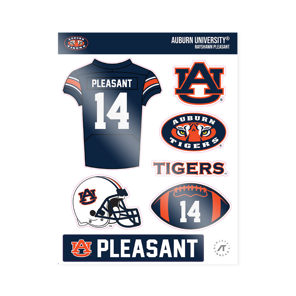 Auburn - NCAA Football : Rayshawn Pleasant - Sticker Sheet-0